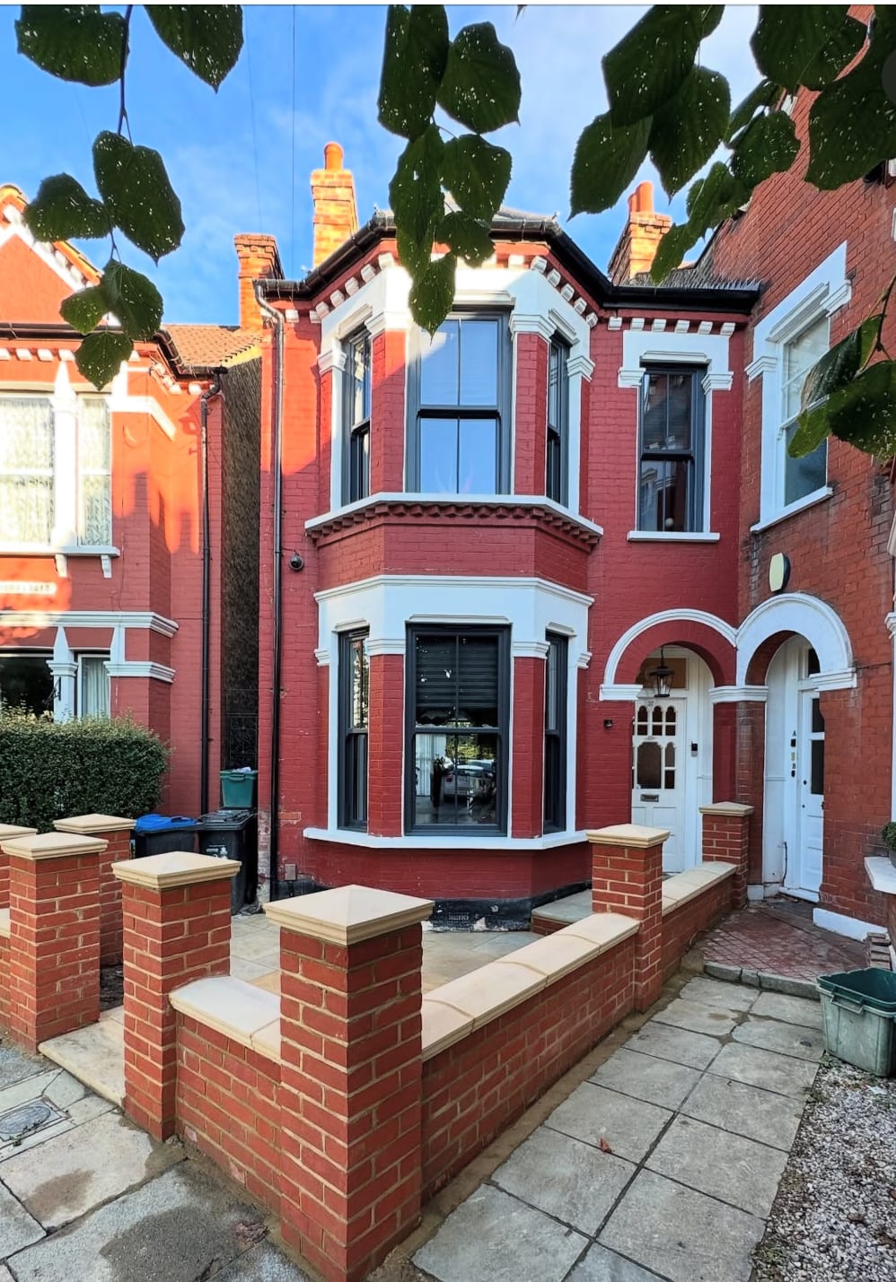 Brick paint removal before